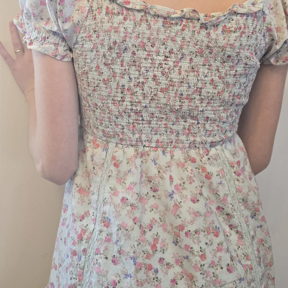 Romantic LoveShackFancy x Target floral mini dress 🌷 100% Cotton - Picture 6 of 16